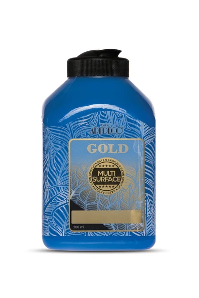 Artdeco lisans kırtasiye Gold Multi Surface Saten Akrilik Boya 500ml 270 Mavi ürün görseli 1