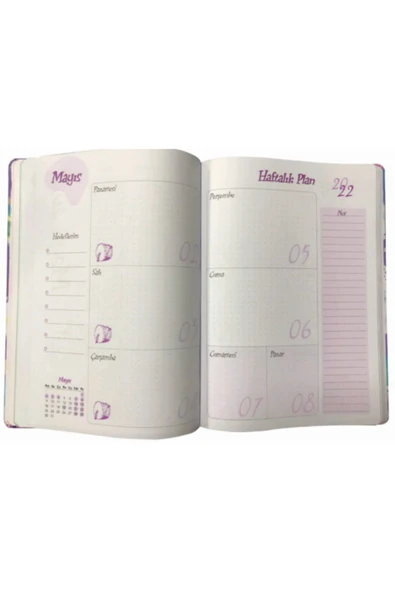 Lizy collection 2021-2022 Akademik Ajanda Sert Kapak - Resim 4