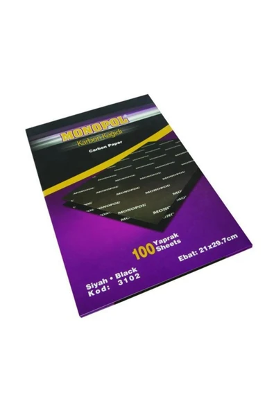 Monopol Karbon Kağıdı Karbon Kağıdı Renk Seçeneği 5 Adet SİYAH ürün görseli 1