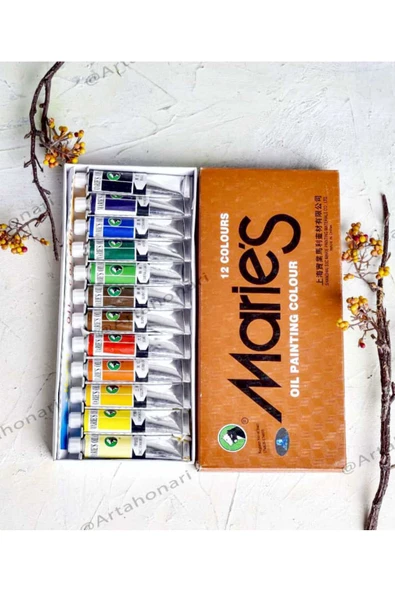 Marie's art Yağlı Boya Seti 12 ml 12 FARKLI RENK E1381 - Resim 7