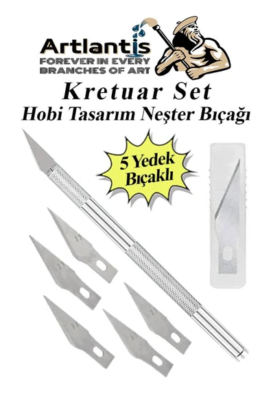 Gülpaş Kırtasiye Ahşap Seramik Oyma Seti 6 lı 1 Paket İskarpela Seti Paslanmaz Çelik Bıçaklı Ağaç Oyma Heykel Hobi Kr - Resim 6