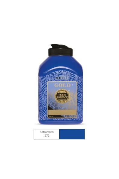 Artdeco lisans kırtasiye Gold Multi Surface Akrilik Boya 500 Ml. 272 Ultramarın ürün görseli 1