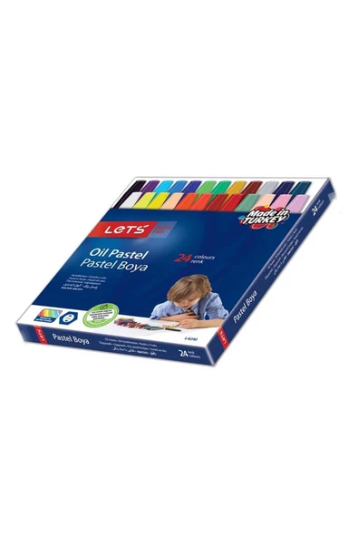 LET'S HAVE FUN Pastel Boya 24 Lü Karton Kutu 1 Adet 24 Renk Pastel Boya Karton Kutu 1 Adet ürün görseli 1