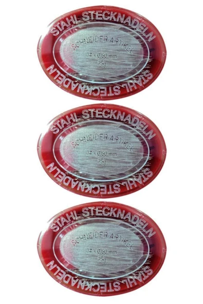 Kampus Kırtasiyem Çelik Toplu Iğne 25 gram 3 Adet 34 X 0.6 Mm ürün görseli 1