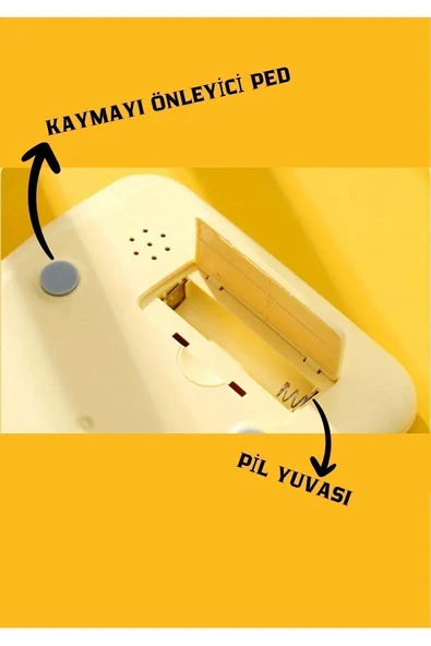 Sitarem Sanal İnternet Mağazacılığı Renkli  12 Hane Mekanik Hesap Makinası Büyük Ekranlı 4 Fonksiyonlu (SARI) - Resim 7