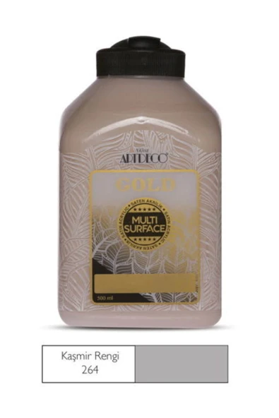 Artdeco lisans kırtasiye Gold Multi Surface Akrilik Boya 500 ml. 264 KAŞMİR RENGİ ürün görseli 1