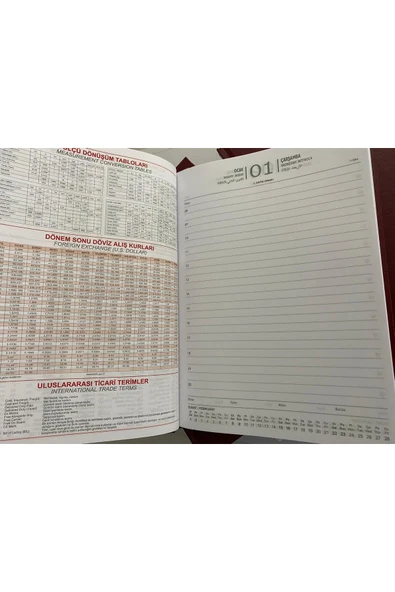 Sim Kırtasiye 2025 AjANDA Bordo - Resim 3