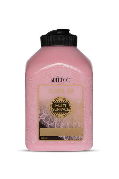 Artdeco lisans kırtasiye Gold Multi Surface Saten Akrilik Boya 500ml 258 Bebek Pembe ürün görseli 1