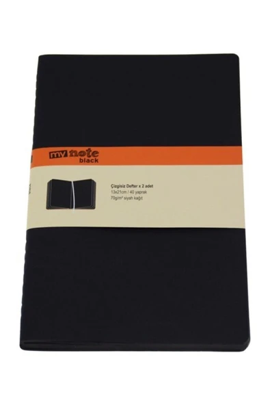 Umur Kırtasiye Mynote Black 13x21 40 Yp.çizgili 2'li Paket Myn107-ç ürün görseli 1