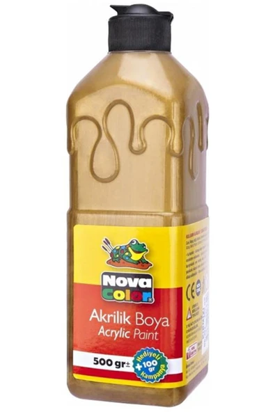 Nova Color Marka: Color Akrilik Boya 500 Ml Altın Nc-670 Kategori: Akrilik Boya ürün görseli 1