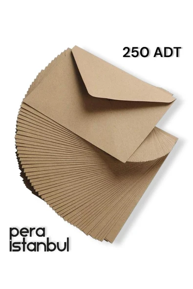 Kampus Kırtasiyem 250 Adet Mektup Zarfı 13x18cm 100gr. Kraft ürün görseli 1