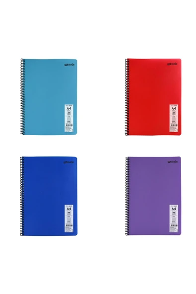 Mynote Flex Neon A4 Defter 96 Yaprak Kareli Defter 4 Adet ürün görseli 1