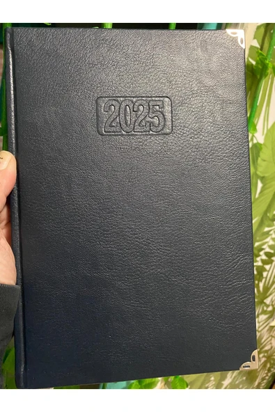 Sim Kırtasiye 2026 Suni Deri Ajanda Koyu Lacivert renk orta boy ürün görseli