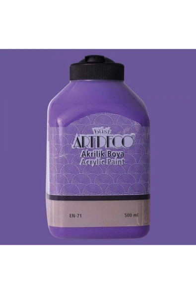 Artdeco lisans kırtasiye Akrilik Boya : 500 Ml : Mor 3608 ürün görseli 1