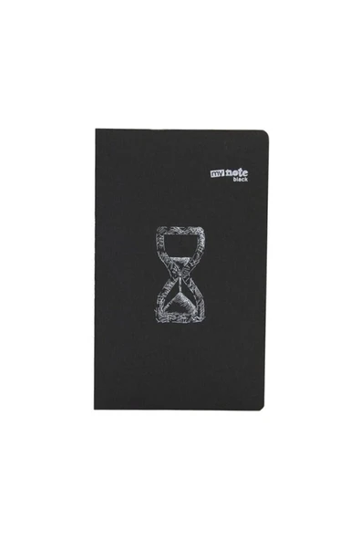 Mynote Black Sırt Açık Defter 13x21 Düz Siyah Özel Seri 144 Yaprak Beyaz Kalem Hediyeli ürün görseli 1