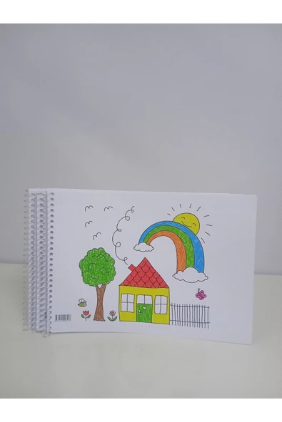 mediart Resim Defteri, Küçük Resim Defteri Resim Defteri,15 Yaprak, Spiralli Resim Defteri Ölçü:17*25 - Resim 2