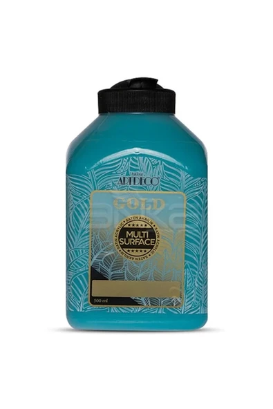 Artdeco lisans kırtasiye Gold Multi Surface Akrilik Boya 500ml 278 Turkuaz ürün görseli 1