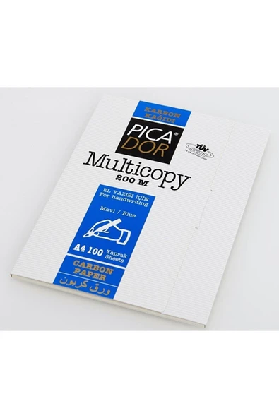 Picador Karbon Kağıdı 100 Lü A4 Mavi Karbon Kağıdı - Resim 2