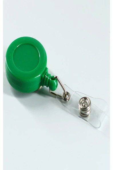 Kampus Kırtasiyem Yeşil Yaka Kartı Aksesuarı Kart Yoyosu Plastik Yoyo Yaka Kartlığı Yaka Ipi Boyun Askı Ipi - Resim 2