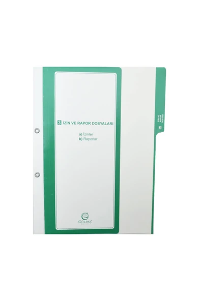 Gülpaş Kırtasiye Gülpaş Öğretmen Özlük Dosyası İçi 8 Dosya Kod:699 - Resim 5