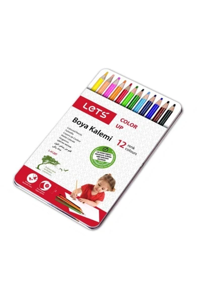 LET'S HAVE FUN Kuruboya Metal Kutu Tam Boy 12 Renk (L-4120T) ürün görseli 1