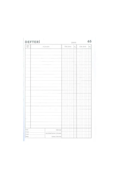 Gürpaş Kasa Defteri Lacivert 20x28 320 Yaprak 1 Adet Hesap Defteri 20*28 320 Yaprak ürün görseli