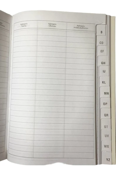 Kampus Kırtasiyem Yabancı Dil Ve Türkçe Kelime Defteri - Resim 2