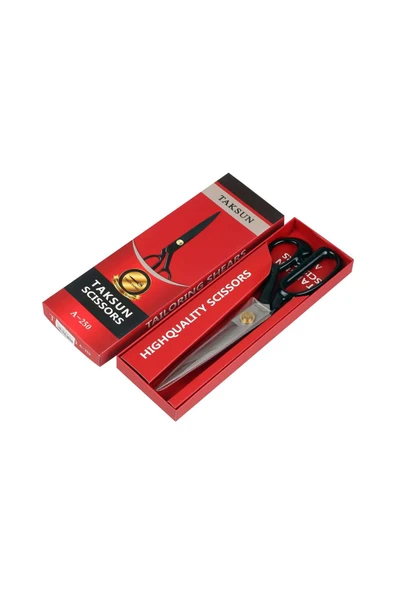 Golden Taksun Siyah Saplı Kutulu Terzi Makası A-255 30 CM ürün görseli 1