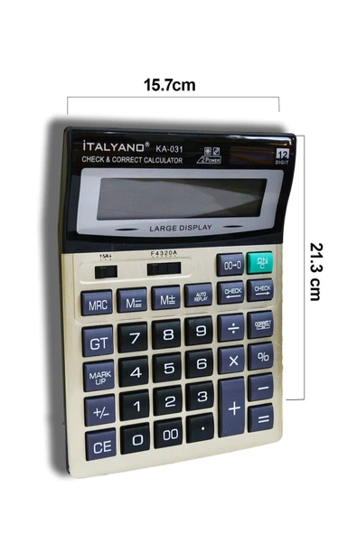 Kampus Kırtasiyem Dijital Hesap Makinesi Italyano Ka-031 ürün görseli 1