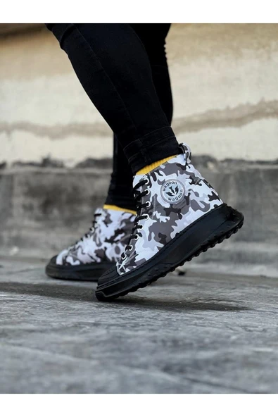 Wagoon WG017 Acık Askeri Erkek Yarım Bilek Casual Ayakkabı - Resim 3