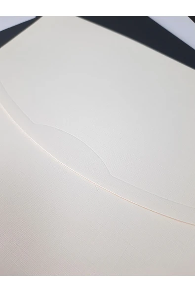 Kampus Kırtasiyem Krem Renk Desenli Zarf Davetiye Zarfı (18x18cm) ürün görseli 1
