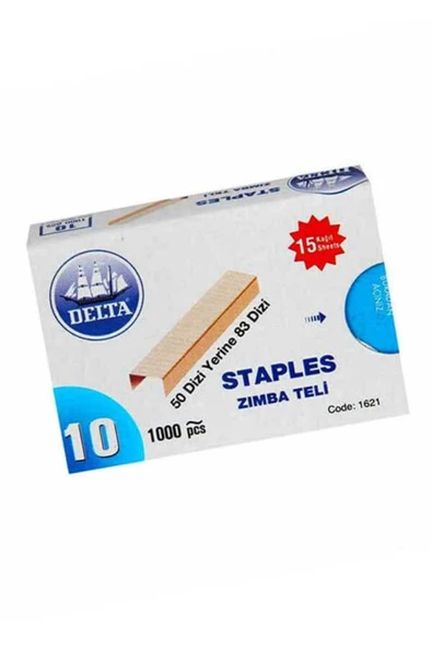 Delta 1621 Eco Sarı Zımba Teli 1000li - Resim 2