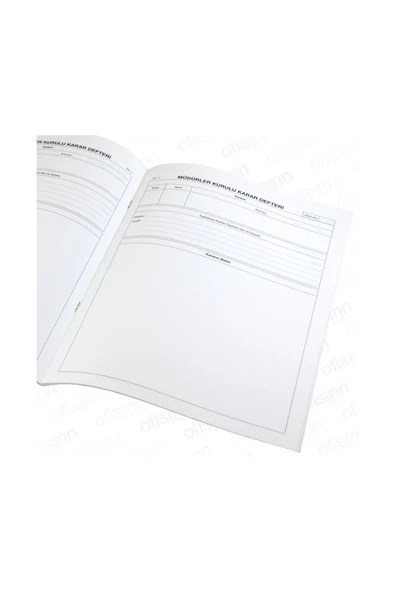 Gülpaş Kırtasiye Müdürler Kurulu Karar Defteri 40 Yaprak - Resim 4