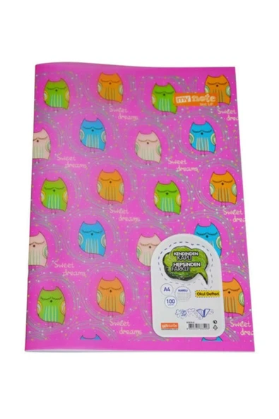 Kampus Kırtasiyem My Note 100 Yaprak Kareli Defter Farklı Desenlerde - Beyaz ürün görseli 1