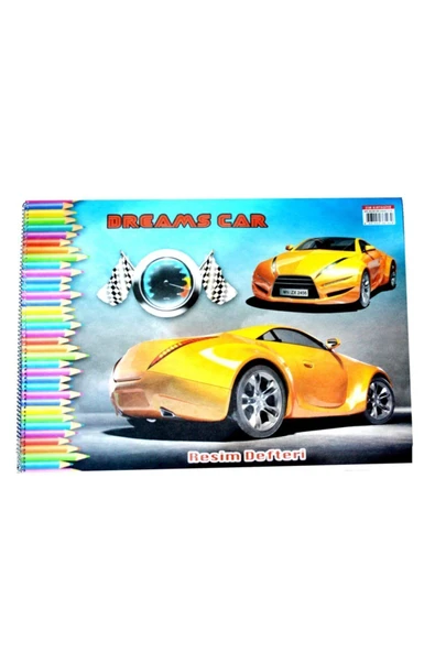 Sim Kırtasiye Sim 35x50 Spiralli Karton Kapak 15 Yaprak Resim Defteri 1 Adet - Resim 2