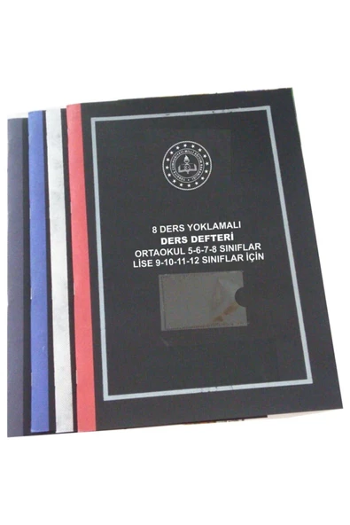 Gülpaş Kırtasiye 8 Ders Yoklamalı Plastik Kapak Ders Defteri ürün görseli 1