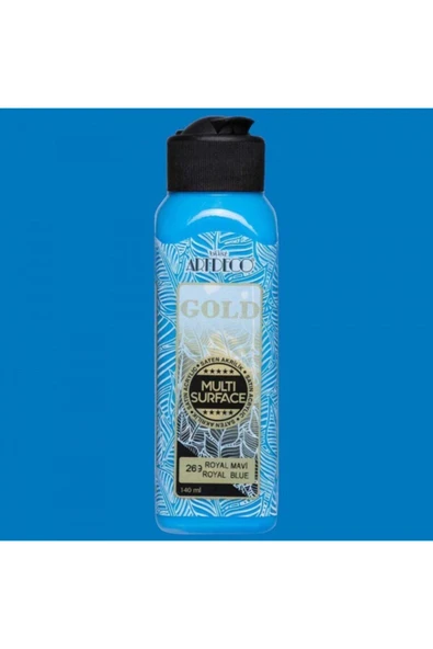 Artdeco lisans kırtasiye Gold : Multi-surface Akrilik Boya : 140 Ml : Royal Mavi 269 - Resim 2