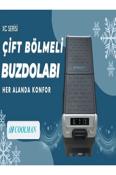 Cool man COOLMAN X35K Portatif Buzdolabı Çift Bölme - Resim 3