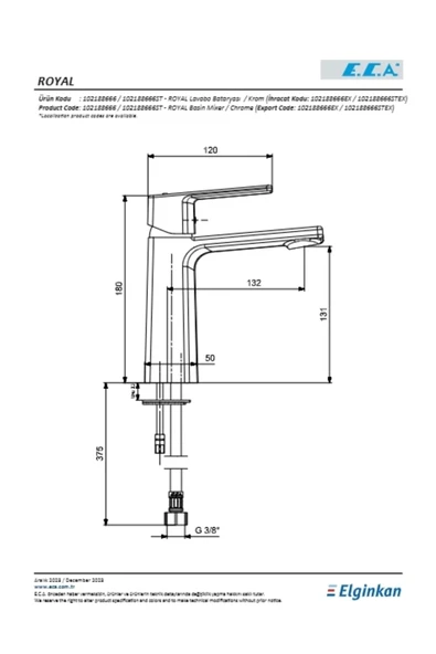 Eca Royal Lavabo Bataryası - Resim 2