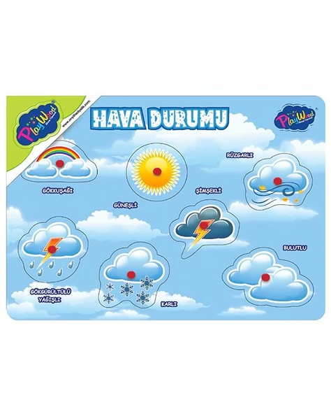Playwood Ahşap Tutmalı Puzzle Hava Durumu ONY284 ürün görseli