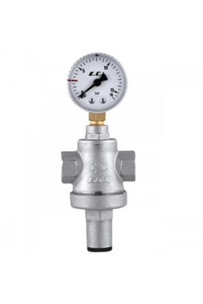 Eca 1/2 Manometreli Basınç Düşürücü Valf Pistonlu 602111005 ürün görseli