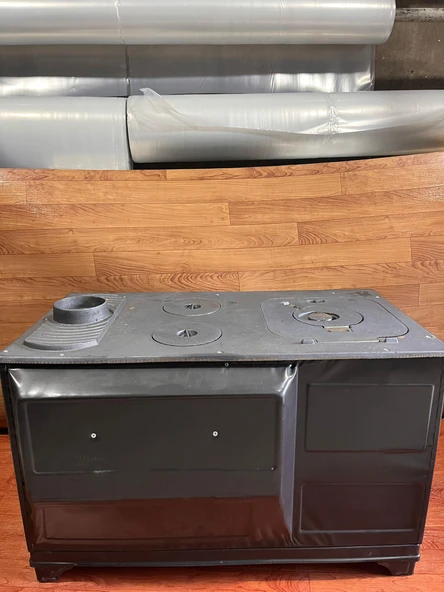 607S BEKAŞ TEK FIRIN KOVALI ANTRASİT KUZİNE SOBA BÜYÜK FIRIN - Resim 5