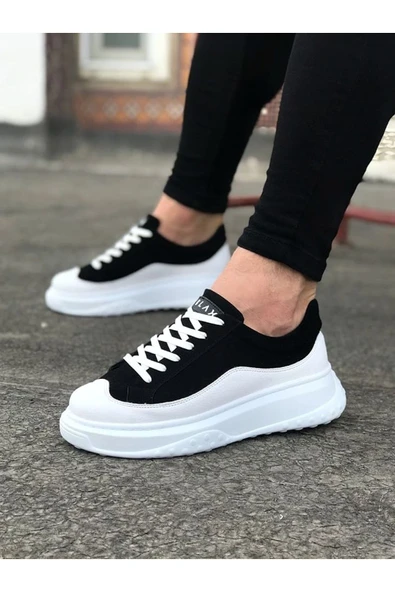 Wagoon WG507 Beyaz Siyah Erkek Ayakkabı ürün görseli