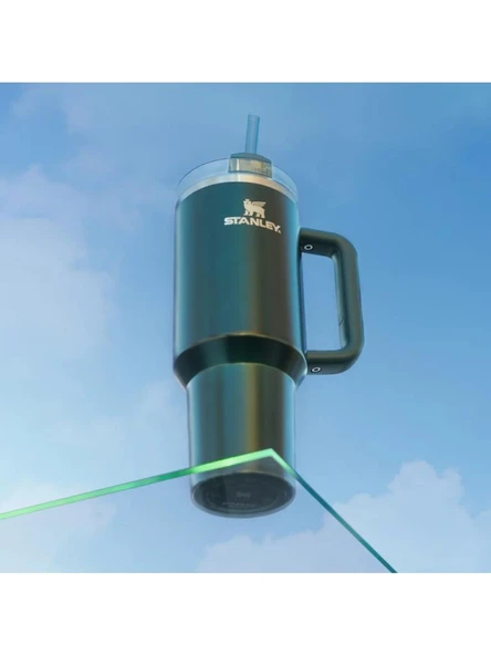 Stanley Quencher Yeşil 1.18 lt Pipetli Termos Bardak - Resim 4