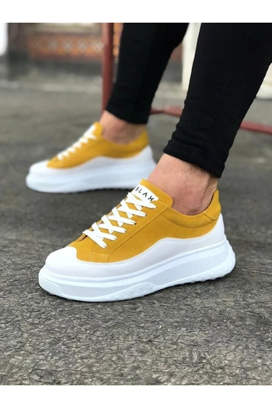 Wagoon WG507 Beyaz Sarı Erkek Ayakkabı ürün görseli