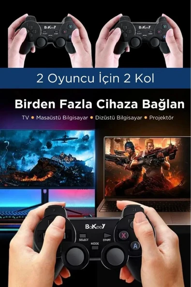 LENSUN ATARİ  4khd Retro Game Stick 90 Lı Yıllar Atari Makinası Oyunları 20000 Oyunlu Konsolu - Resim 4