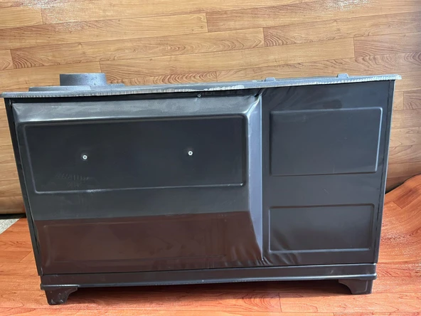 607S BEKAŞ TEK FIRIN KOVALI ANTRASİT KUZİNE SOBA BÜYÜK FIRIN - Resim 6