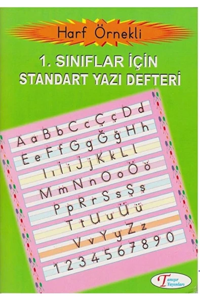 Tanışır Yayınları 1. Sınıf Harf Örnekli Standart Yazı Defteri / Ferzende Tanışır / Tanışır Yayınları / 9789759825898 ürün görseli 1