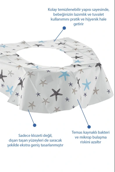 Babyjem 924 Atılabilir Klozet Örtüsü 30 Adet - Resim 4