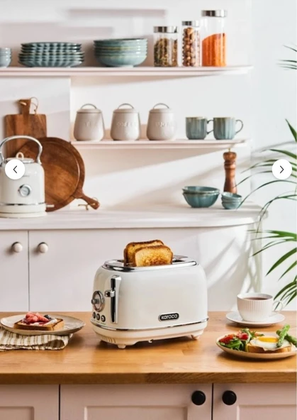 Karaca Vıntage Craft Ekmek Kızartma Makinesi Cream ürün görseli